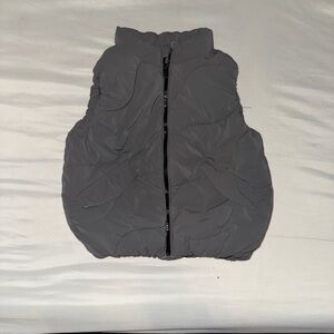 Zara Light Gray Quilted Vest